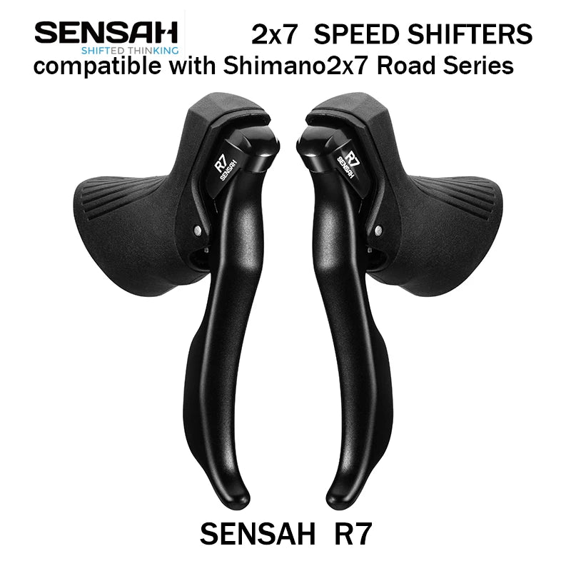 SENSAH Ignite 2x11 Cambi da Strada – Freno a 8/9/10 velocità, Nero Carbonio