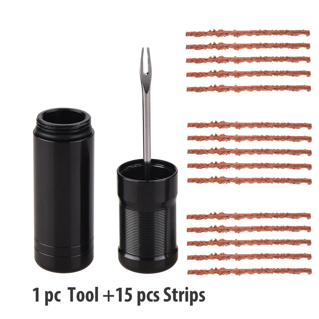 Bike Tubeless Repair Kit – Plug Stopper, Bacon Strips & Tool (Set B)