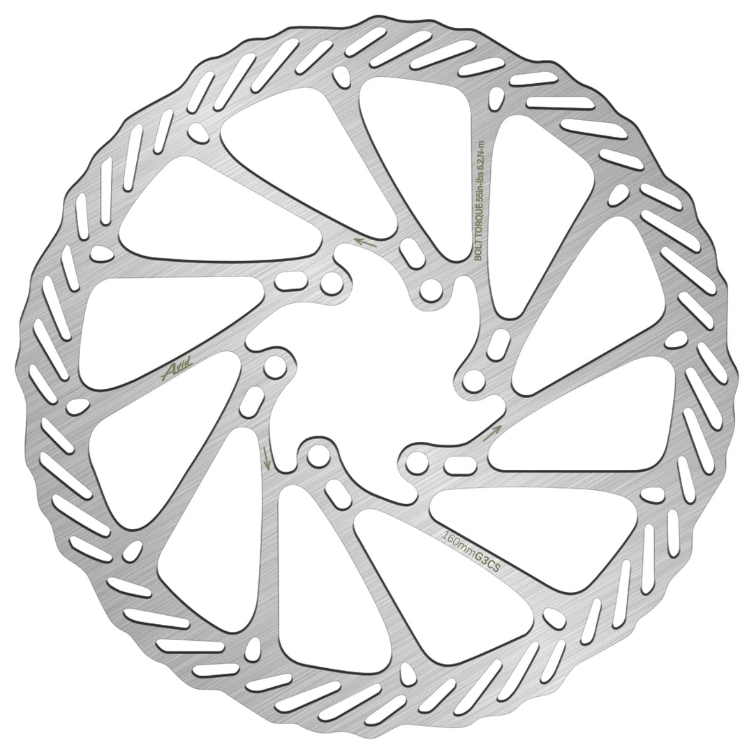 BUCKLOS G3CS 180mm Stainless Steel Disc Rotor – Road & MTB