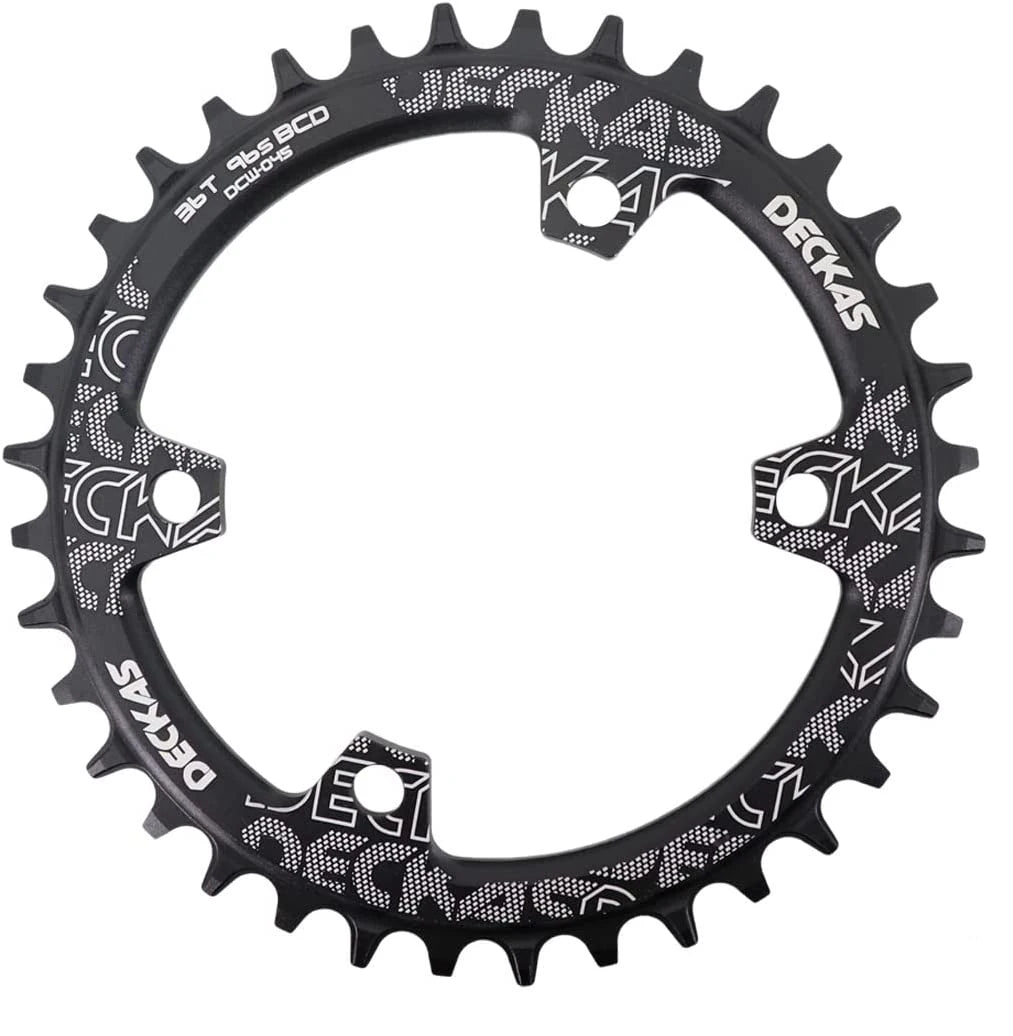 DECKAS 96 BCD Asymmetrisch 36/34T Kettingblad voor Shimano E‑Bike