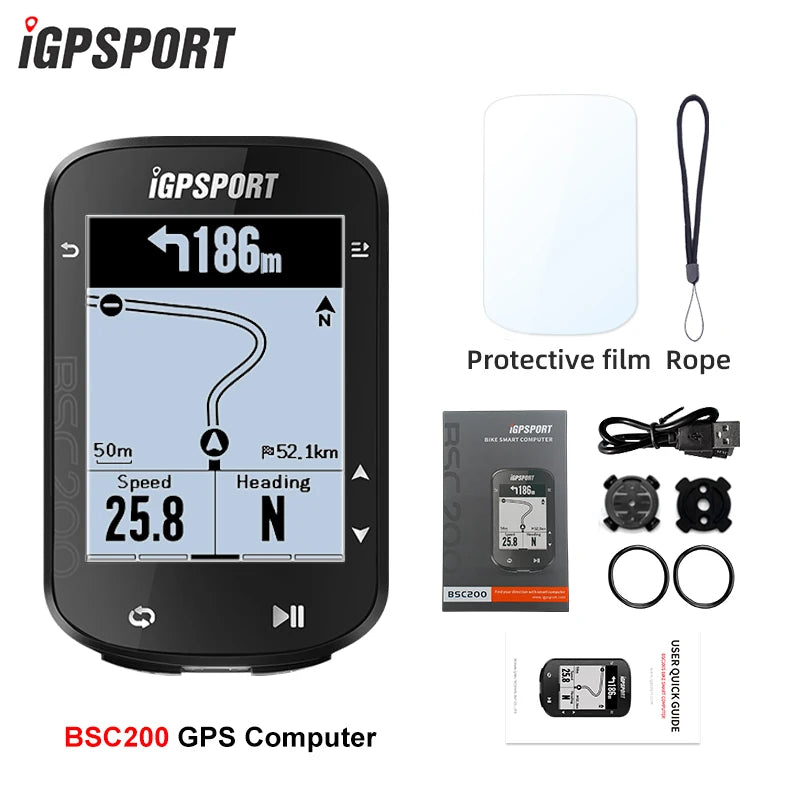iGPSPORT BSC200C Computadora de bicicleta GPS - ANT+, Resistente al agua, Navegación