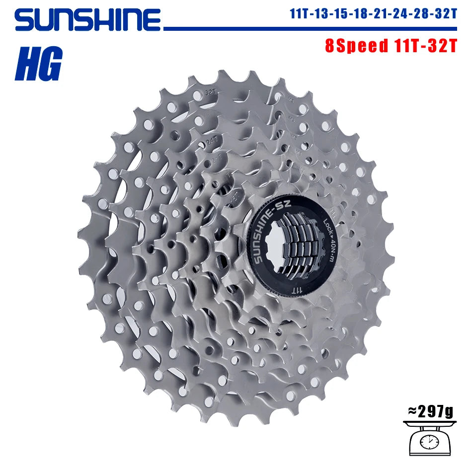Amperbike 11‑Speed 11‑42T Shimano HG kassetti – SunShade-sarja