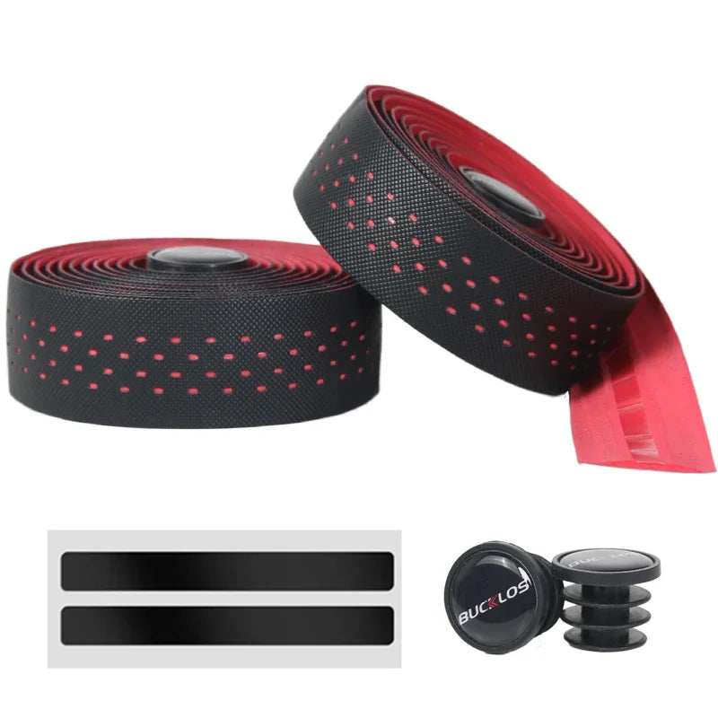 Zwarte schokbestendige gravelfiets stuurband – PU/EVA Comfort Stuurband