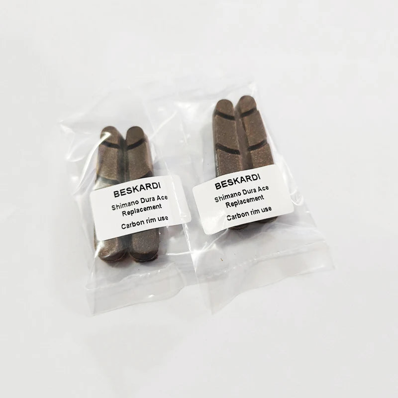 Cork Wood Brake Pads 4 Pairs for Shimano Carbon Rims – 54.5mm