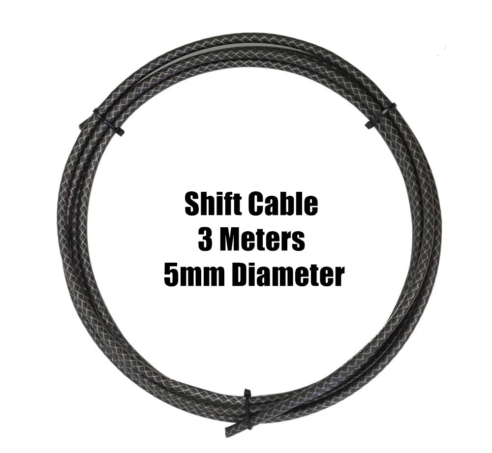 Cavo per bici intrecciato argento 3m Shift – Lubrificante Slick, alloggiamento freno e cambio