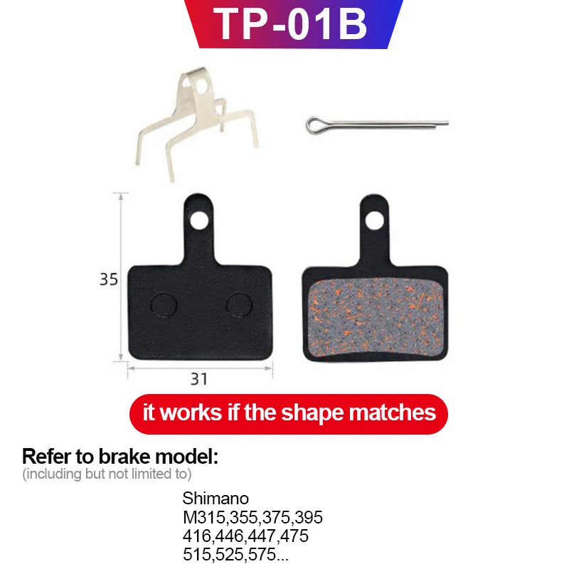 TP-08A Scheibenbremsbeläge – Halbmetallisch für Shimano, SRAM, Magura