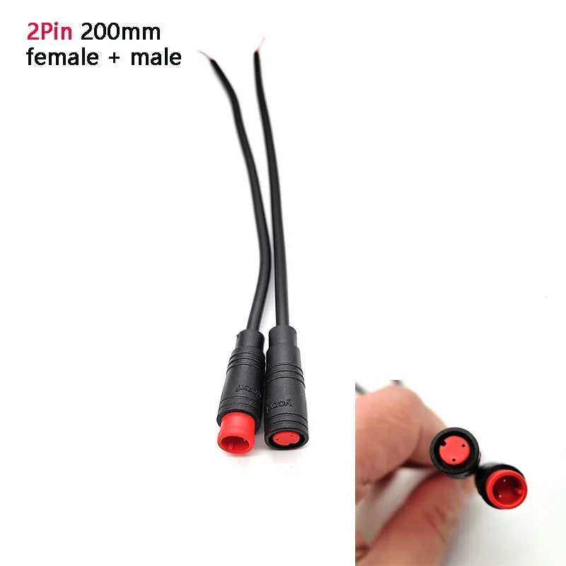 Connettore impermeabile M8 a 4 pin 1 m per e‑bike – Cavo di estensione