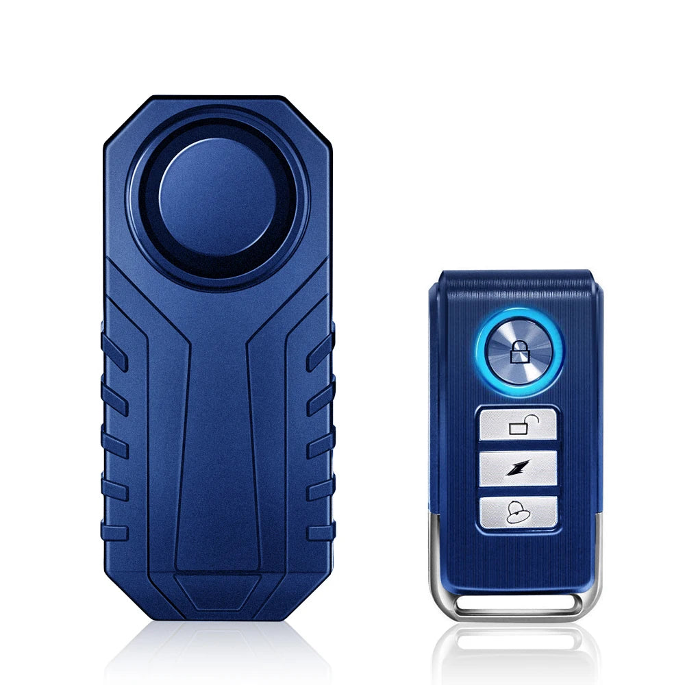 Gadpow Cykel Alarm – 113 dB Vibration, IP55 Vandtæt, 10‑20 m Fjernbetjening