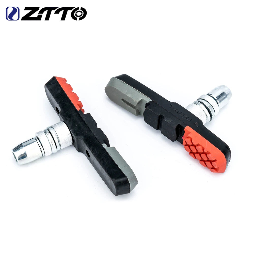 ZTTO Pastiglie V‑Brake – Alluminio leggero e gomma, miscela argento (1 paio)