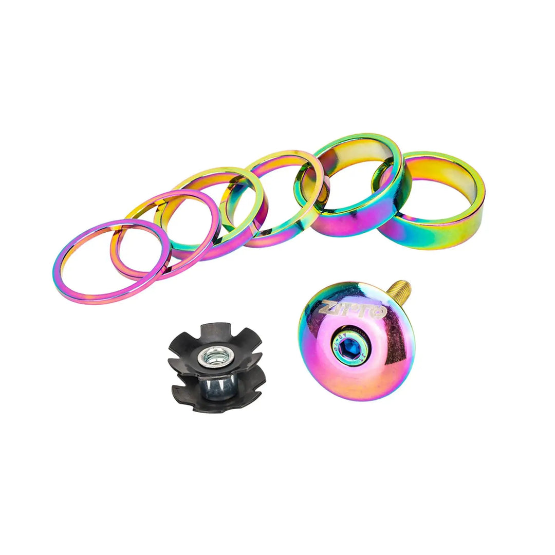 Set di Spaziatori per Movimento Centrale in Alluminio - Rondelle Resistenti per Forcella per Bici da Strada