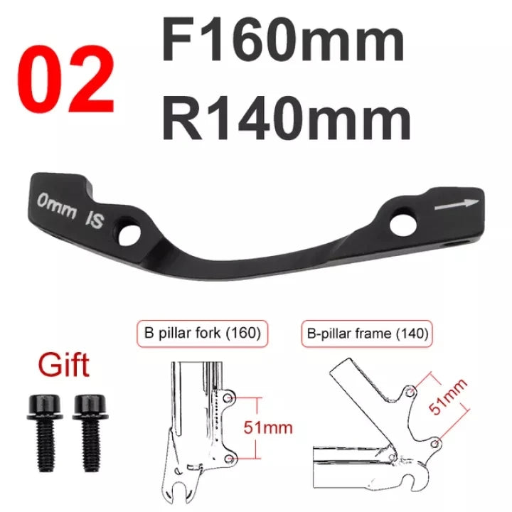 MEROCA Aluminum Disc Brake Adapter for 160-203mm Rotors – MTB Mount