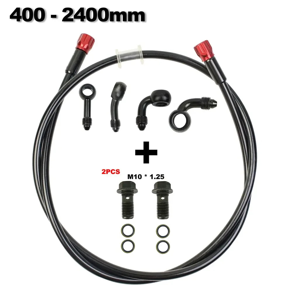 Universal M10 Steel Hydraulic Brake & Clutch Line – 50cm