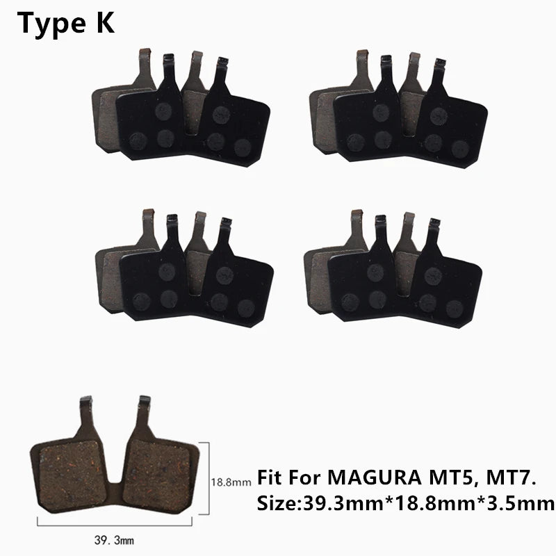 4 Pairs Shimano MTB Semi-Metallic Disc Brake Pads – Type G Red Etap